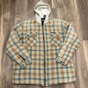 🪓 Vintage Thrashed Dickies Flannel Shirt Jacket